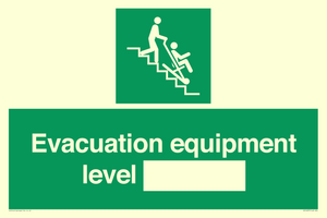 Evacuation equipment level